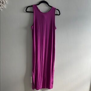 Loft Twist Back Ribbed Dress